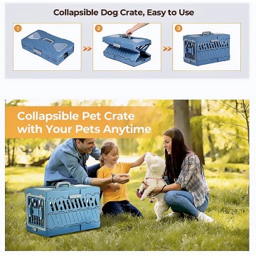 Rubeku Pet Carrier Foldable Capsule M Blue